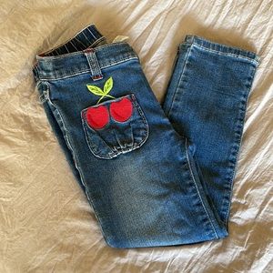 Gymboree jeans with Cherry pockets